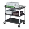 Číšnický vozík se 3 policemi do 180 kg, 1016x540x952 mm | CAMBRO