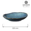 Talerz gleboki 220 mm niebieski FINE DINE Eminence 758399