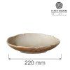 Talerz gleboki 220 mm brazowy FINE DINE Constancy 758405