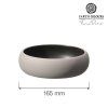 Miska 0 65l 165 mm szara czarna FINE DINE Mia 758502