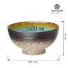 Miska azjatycka 1 l 197 mm niebieska FINE DINE Lazur 758545