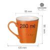Kubek 280 ml pomaranczowy FINE DINE Dahlia 758969