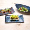 Spodek 160 mm czarny niebieski FINE DINE Flora 759063