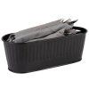 Koszyk na sztucce 295x120x100 mm czarny APS 11754 761626