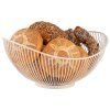 Koszyk metalowy owalny 295x255 mm bialy APS Svart 761673