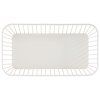 Koszyk metalowy prostokatny GN 1 3 bialy APS Urban 761688
