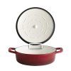 Garnek zeliwny 2 5 l czerwony APS 5 Stars 761920