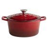 Garnek zeliwny 4 l czerwony APS 5 Stars 761923