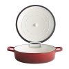 Garnek zeliwny 3 l czerwony APS 5 Stars 761928