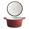 Litinový hrnec 6 l, červený | APS, 5 hvězdiček