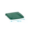 Víko pro odpadkové koše 30 a 45 l s funkcí tichého zavírání, 60x408x398 mm, zelené | CAMBRO