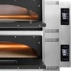 Dvoukomorová pec na pizzu, 8x 360 mm pizza, 1010x850x750 mm | GGF, 781622
