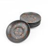 Spodek 160 mm czarny pomaranczowy FINE DINE Bloom 759050