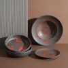 Spodek 160 mm czarny pomaranczowy FINE DINE Bloom 759053
