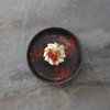 Spodek 160 mm czarny pomaranczowy FINE DINE Bloom 759054