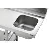 Stůl s dřezem a otvorem na odpad DS-LI1B SKE | BARTSCHER, 109940