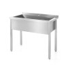 Stůl s jednokomorovou vanou, svařený, 800x600x850 mm | HENDI, 811825