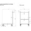 Transportní vozík plošinový 1100x600x950 mm | STALGAST, 981996110