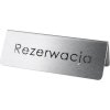 Stolní informační tabulka / Rezervace / 100x43,3x37 mm | STALGAST, 486025
