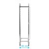 Vozík z nerezové oceli na 16xGN 1/1, 380x550x1735 mm | TECHNICA, Silver Line