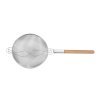 Cedníkové síto o průměru 300 mm, s dřevěnou rukojetí, zesílené, z nerezové oceli | TECHNICA, Platinum Line