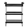 Číšnický vozík 3-policový z polypropylénu 845x430x950 mm | TECHNICA, Silver Line