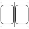 Matrice na 2 obdélníkové nádoby 178x113 mm pro svářečky na potravinové misky  AG02E / AG02HD, 227x178 mm | BOKAMA, 187100