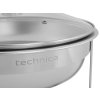 Chafing kulatý se skleněným víkem 3,5 l | TECHNICA, Silver Line