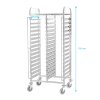 Transportní vozík z nerezové oceli na 32x GN 1/1, 550x740x1735 mm | PRESTONA, 810183