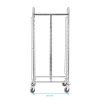 Transportní vozík z nerezové oceli na 32x GN 1/1, 550x740x1735 mm | PRESTONA, 810183