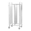 Transportní vozík z nerezové oceli na 32x GN 1/1, 550x740x1735 mm | PRESTONA, 810183