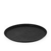 Číšnický tác, kulatý o průměru 355 mm, protiskluzový, černý | TECHNICA, Silver Line