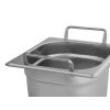 Gastronádoba s úchyty GN 1/6 100 mm z nerezové oceli | TECHNICA, Cold Line