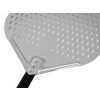 Perforovaná lopata na pizzu z anodového hliníku s hliníkovým úchytem, čtvercová, 355x405x1500 mm | TECHNICA, Pizza Line