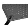 Černá, perforovaná lopata na pizzu z anodového hliníku s hliníkovým úchytem, čtvercová, 355x405x1500 mm | TECHNICA, Pizza Line