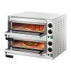 Dvoukomorová pec na pizzu, prosklené dveře 2 x pizza 35 cm | BARTSCHER,Mini Plus 2
