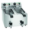 Fritéza s vypouštěcím ventilem 2x 4 l, 4 kW, 400x530x340 mm | BARTSCHER, Snack II Plus