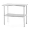 Centrální stůl s policí, 800x600x850 mm | TECHNICA, 830082