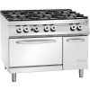 Plynový sporák 6 hořáků s plynovou troubou, 1200x900x900 mm | BARTSCHER, 2952291