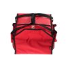 Taška na pizzu na 4 krabice 350x350 mm, material Cordura, červená s černým lemováním | FURMIS, T4S