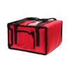 Taška na pizzu na 4 krabice 350x350 mm, material Cordura, červená s černým lemováním | FURMIS, T4S