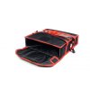 Taška na pizzu na 2 krabice 450x450 mm, material Cordura, černá s červeným lemováním | FURMIS, T2L