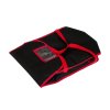 Taška na pizzu na 4 krabice 400x400 mm, material Cordura, černá s červeným lemováním | FURMIS, ECO M