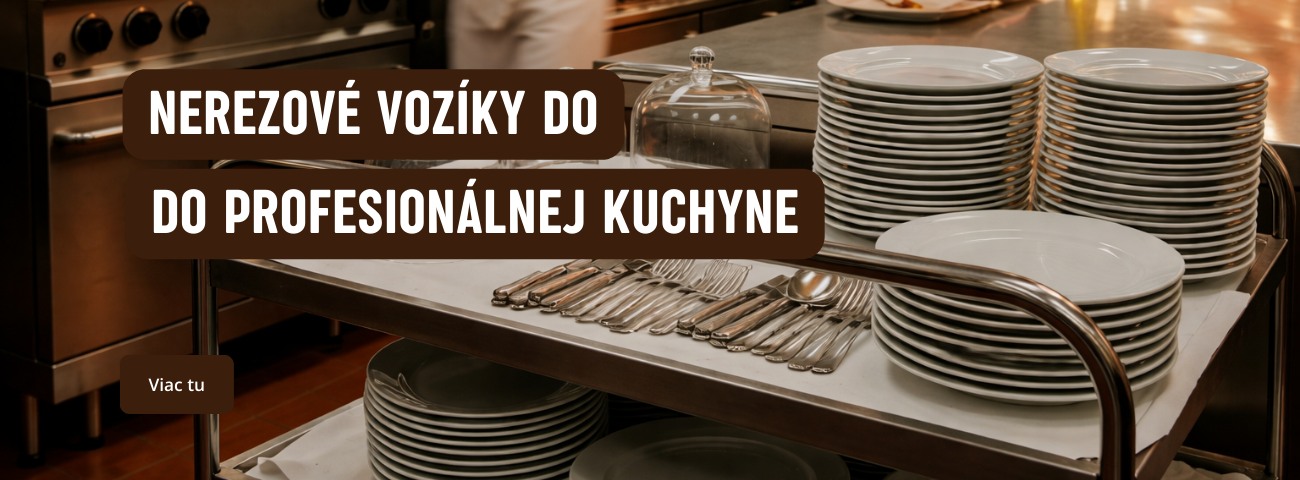 nerezové vozíky pre gastronomiu