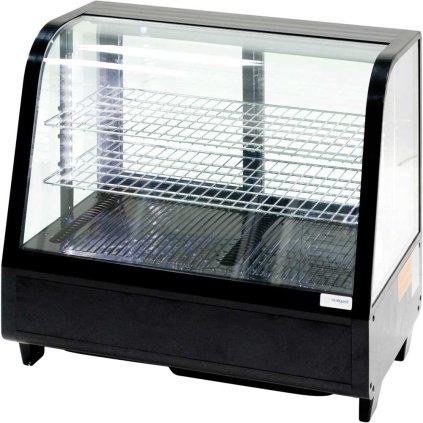 36020 cerna chladici vystavni vitrina 100 l s led osvetlenim stalgast 852104