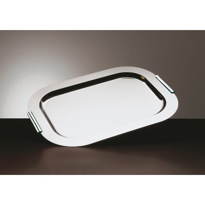 43598 servirovaci tac obdelnikovy s chromovanymi uchyty 440x310 mm aps finesse