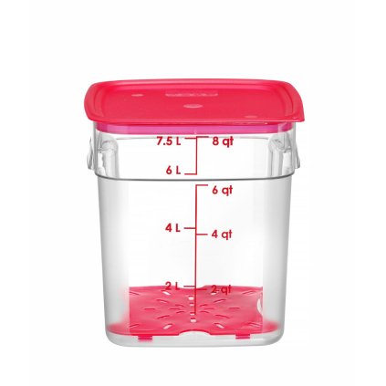 117290 nadoba na potraviny camsquares fresh pro cambro 7 6l pruhledna 229x229x h 243mm