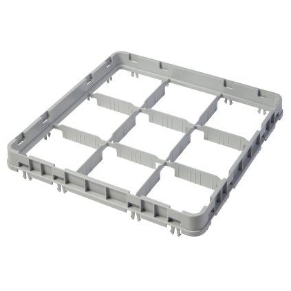 117302 nastavec kose half drop 500x500 mm sedy model e2 cambro pocet prihradek 9 3x3 rozmer prihradky 150x150 mm svetle seda 499x499x h 51mm