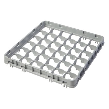 117419 nastavec kose half drop 500x500 mm sedy model e2 cambro pocet prihradek 36 6x6 rozmer prihradky 73x73 mm svetle seda 499x499x h 51mm