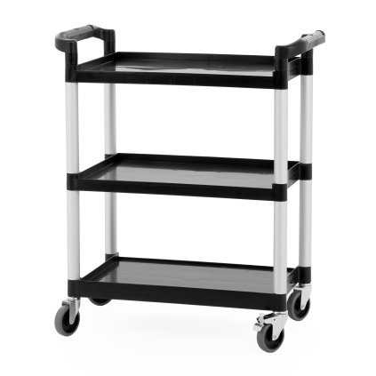 62924 cisnicky vozik 3 policovy z polypropylenu 845x430x950 mm technica silver line